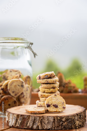 Biscoitos caseiros com passas