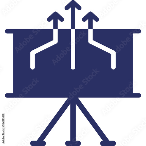 Business, coordinates sales Vector Icon
