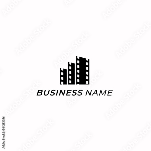 design logo real estate and strip film