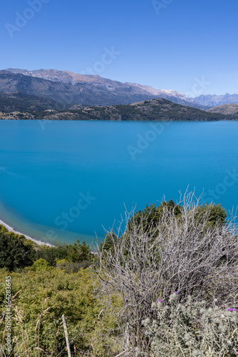 View over the beautiful Lago General Carrera in southern Chile