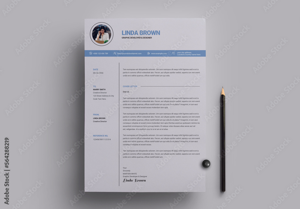 Resume Template Stock Template Adobe Stock Resume Template Stock Template Adobe Stock