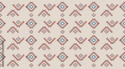 Fabric pattern, geometric shapes come together to form a pattern, which will have a seamless pattern