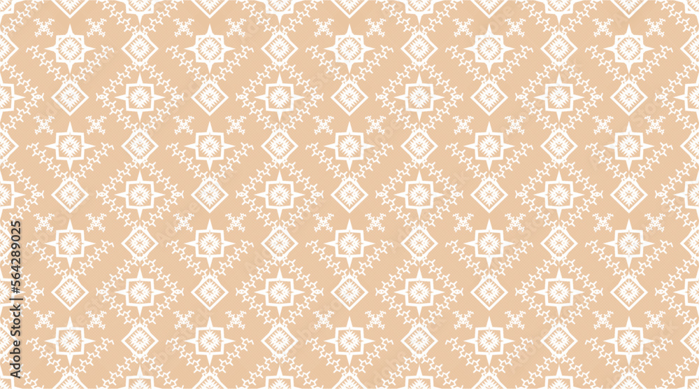 Fabric pattern, geometric shapes come together to form a pattern, which will have a seamless pattern