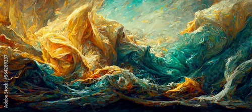 oil painting abstract style. with generative AI technology.