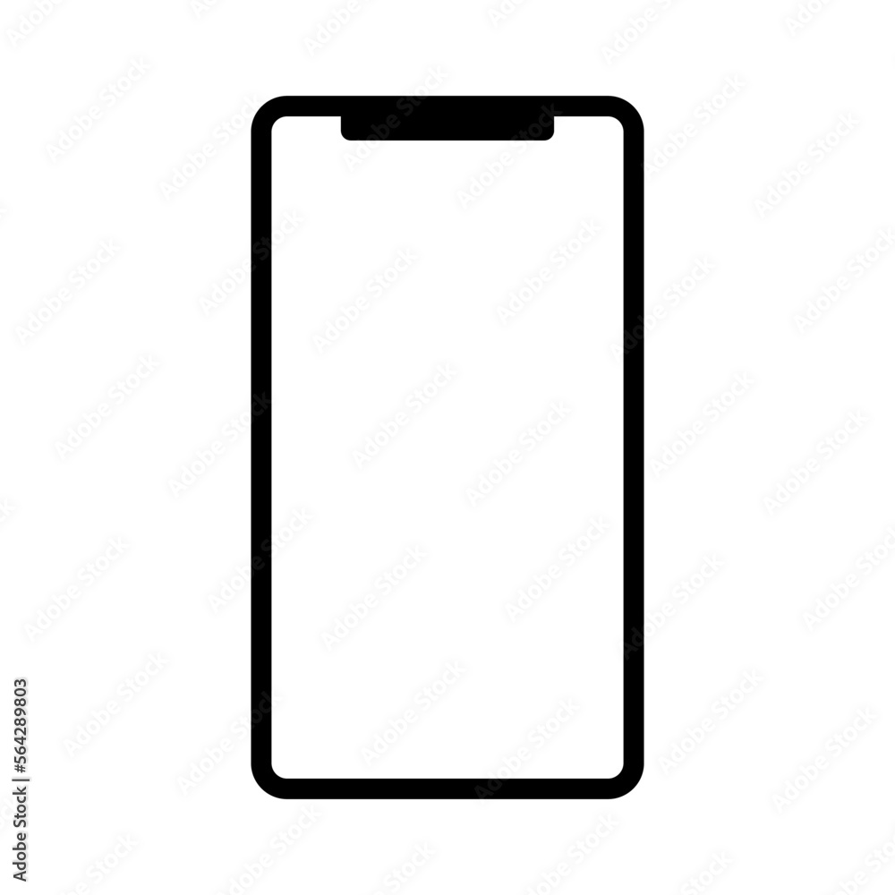 Smartphone mockup icon. Smartphone frame. Vector. Smartphone mockup icon. Smartphone frame. Vector.