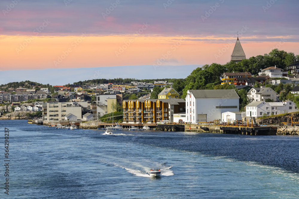 Naklejka premium View of the Norwegian town Kristiansund