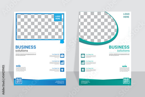 Business flyer design A4 template.