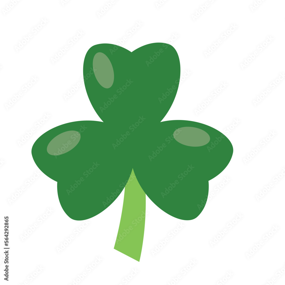 Four leaf sparkle clover vector icon. Lucky symbol of the Irish beer festival St. Patrick. vector green clover.