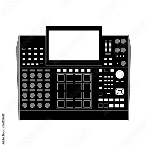 Vector illustration of MIDI Production Center sampler AKAI MPC X