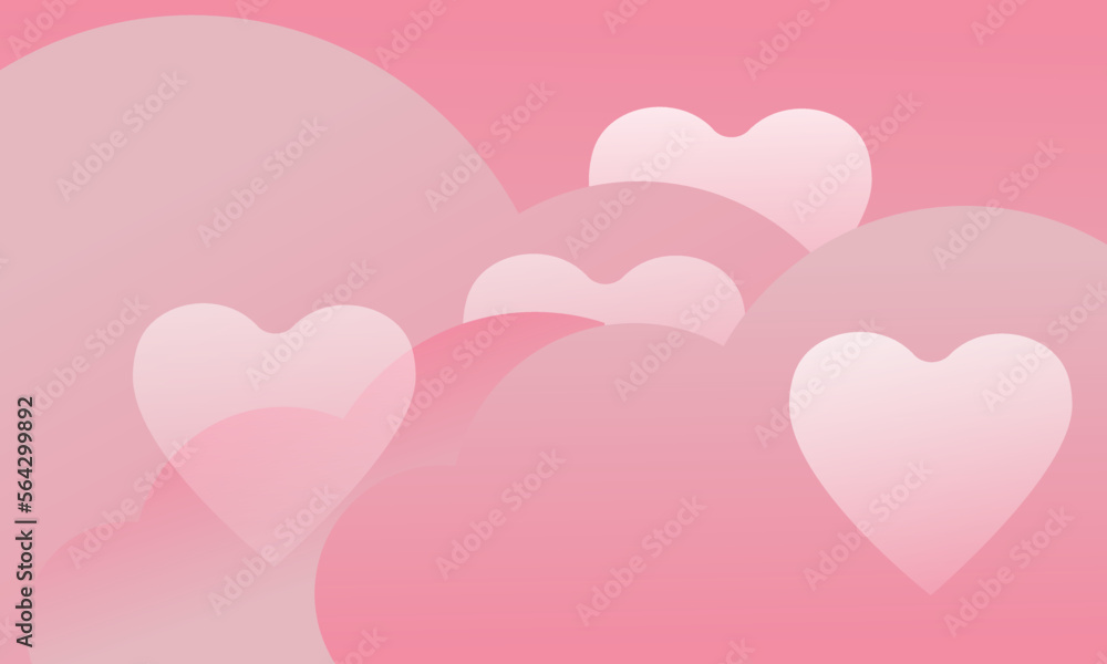 Illustration Vector Graphic Of Valentine Baloon Flying to the sky 