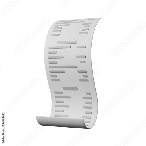 Schilderij op canvas bill payment, business finance and online shopping concept, 3D render illustrati