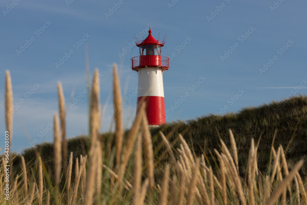 Sylt, Leuchtturm List Ost in den Dünen des Ellenbogens Sylt, Leuchtturm List Ost in den Dünen des Ellenbogens