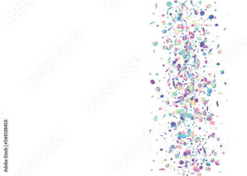 Iridescent Confetti. Party Element. Unicorn Art. Retro Realistic Wallpaper. Kaleidoscope Sparkles. Purple Shiny Effect. Holographic Glitter. Flying Foil. Pink Iridescent Confetti
