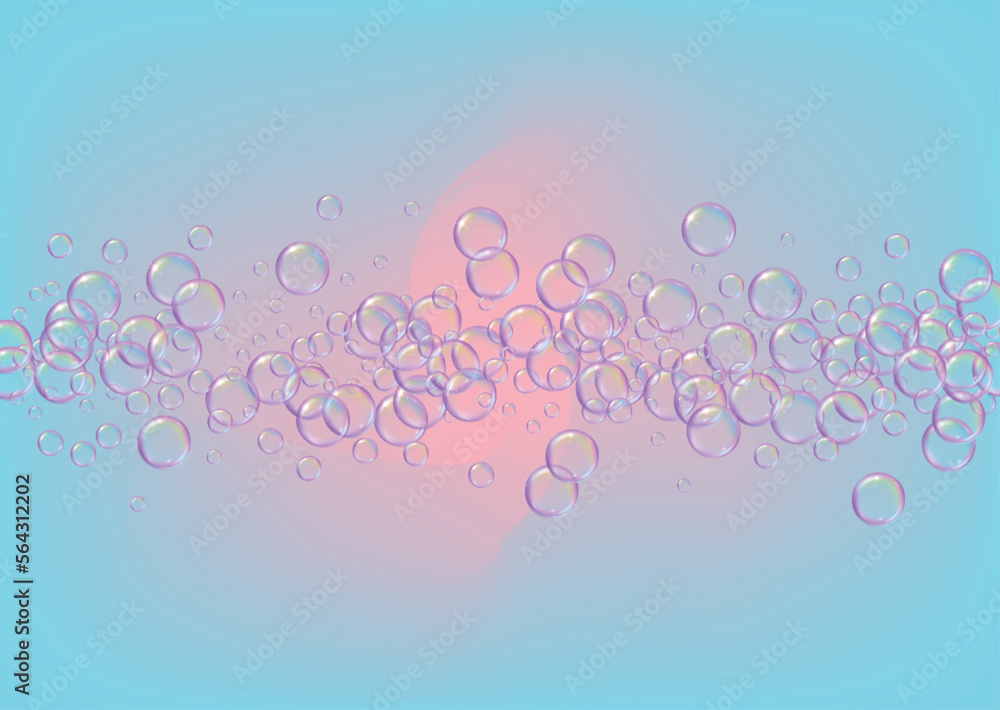 Bubble foam. Detergent and shampoo suds for bath. Soap. Trendy spray and splash. Realistic water frame and border. 3d vector illustration concept. Rainbow colorful liquid bubble foam. Bubble foam. Detergent and shampoo suds for bath. Soap. Trendy spray and splash. Realistic water frame and border. 3d vector illustration concept. Rainbow colorful liquid bubble foam.