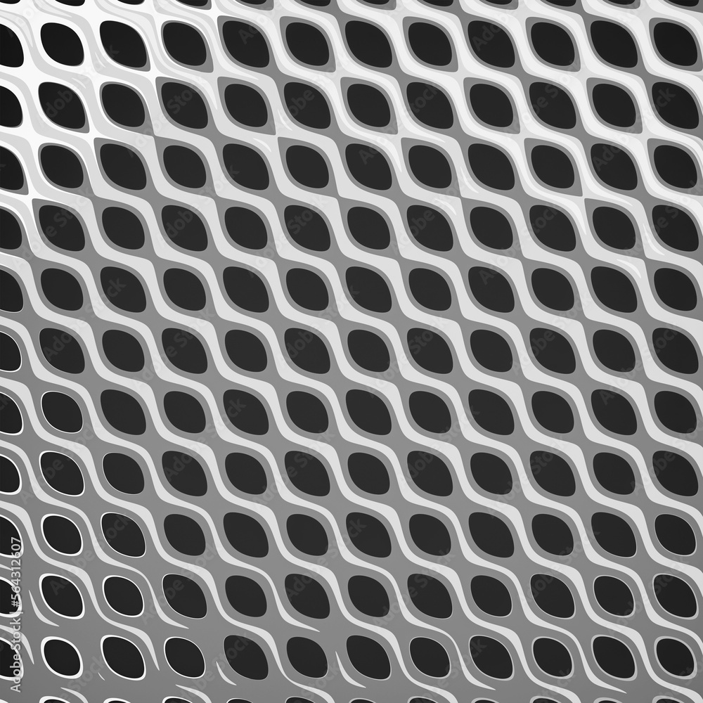 Chrome Geometric Grid Pattern Design Chrome Geometric Grid Pattern Design