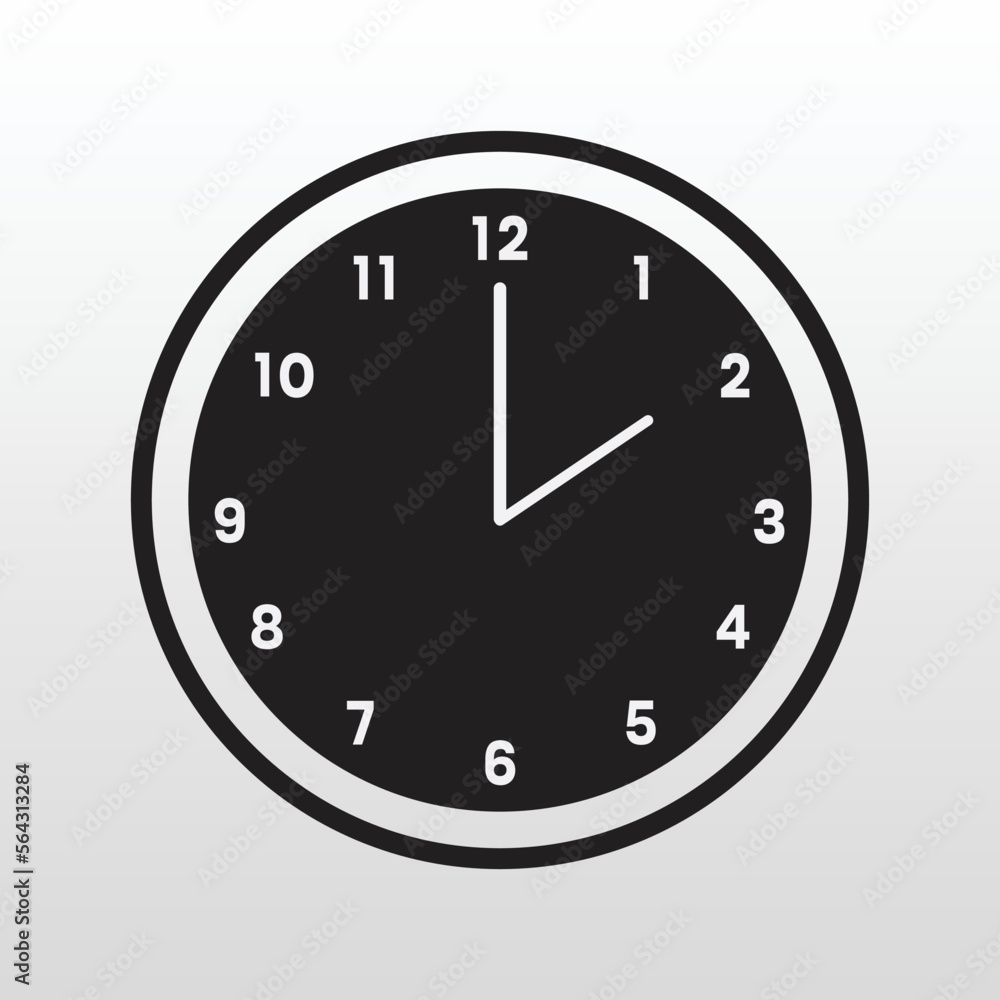 wall clock icon design. vector illustration wall clock icon design. vector illustration