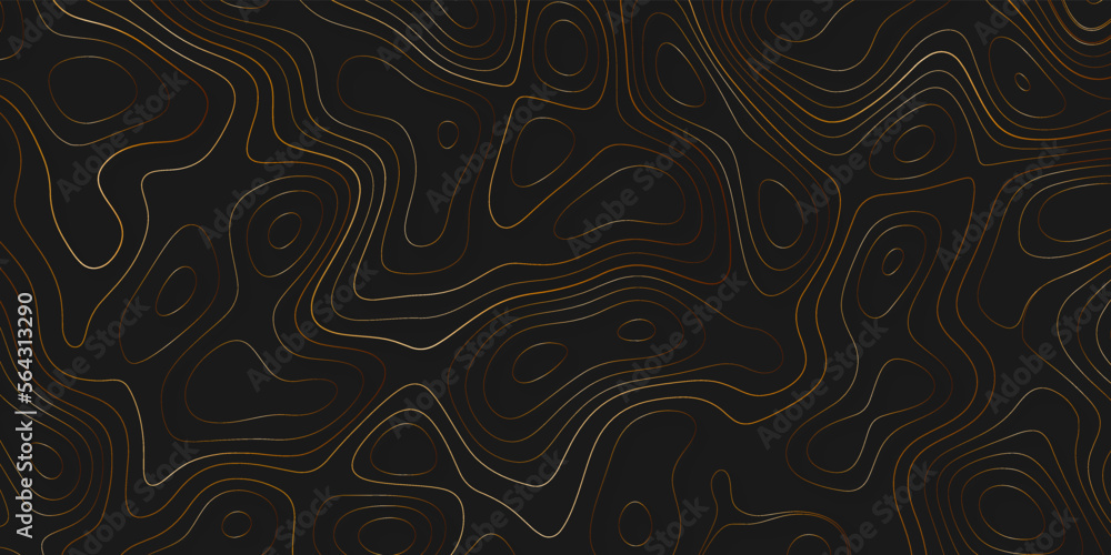 Topographic map background. Actual topography map. Futuristic seamless ...