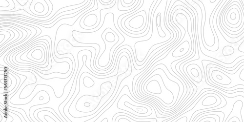 Topographic map. Contour abstract background. The concept of a conditional geography scheme and the terrain path. Vector illustration.