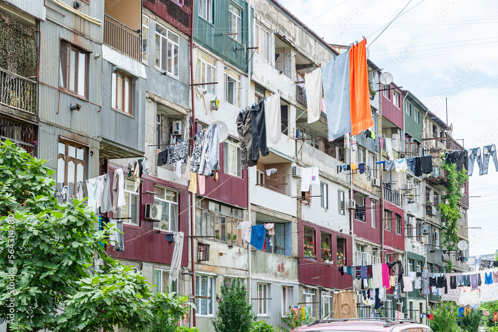 Drying laundry in Batumi