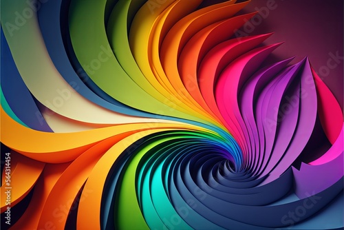 Abstract pride rainbow background wallpaper - generative ai