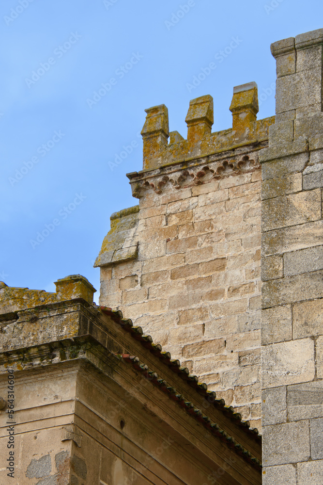 Architectural details of the pretty gothic cathedral of Evora, Portugal Architectural details of the pretty gothic cathedral of Evora, Portugal
