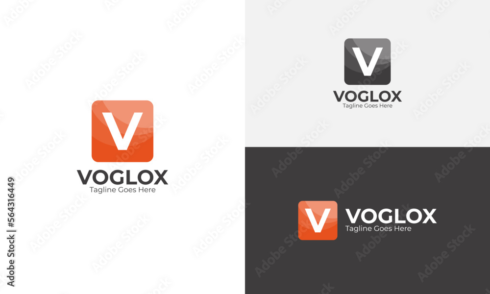 Voglox V Letter Logo Voglox V Letter Logo