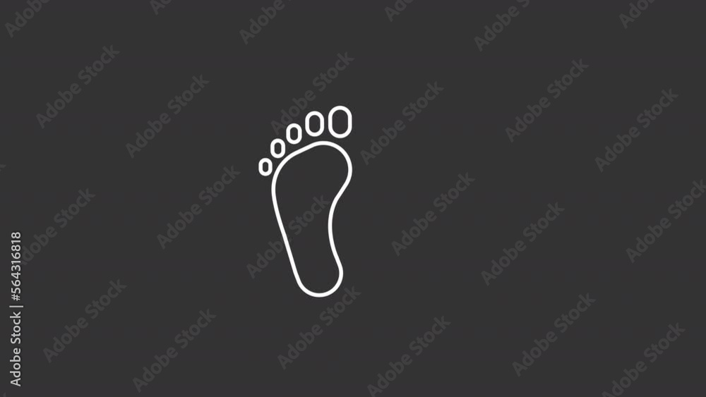 Animated emission white line icon. Carbon footprint. Ecological issue. Global warming reason. Seamless loop HD video with alpha channel on transparent background. Motion graphic design for night mode Animated emission white line icon. Carbon footprint. Ecological issue. Global warming reason. Seamless loop HD video with alpha channel on transparent background. Motion graphic design for night mode