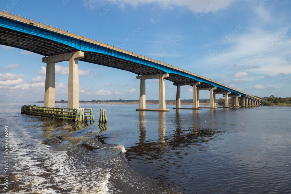 bridge over a river in South Carolina bridge over a river in South Carolina