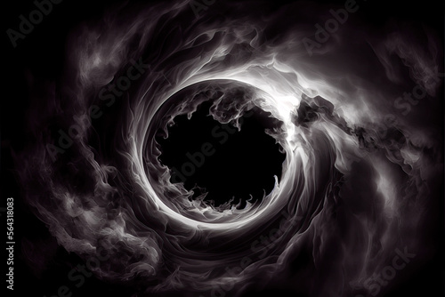 Smoke Black hole of darkness - By Generative AI