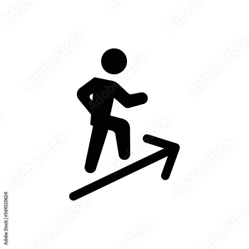 Personal development line icon. Simple outline style for web and app. Strategy management, capital, human, leadership concept. Vector illustration isolated on white background. EPS 10.