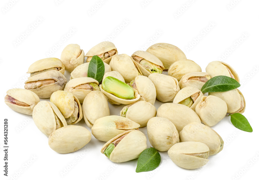 Pistachios isolated on a white background Pistachios isolated on a white background