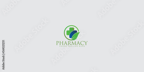 Medical logo design template premium vector photo