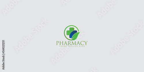 Medical logo design template premium vector