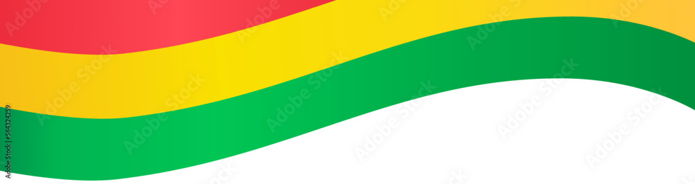 Bolivia flag wave isolated on png or transparent background Bolivia flag wave isolated on png or transparent background