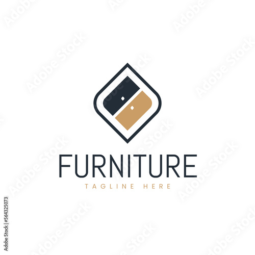 Minimal Furniture company logo design 