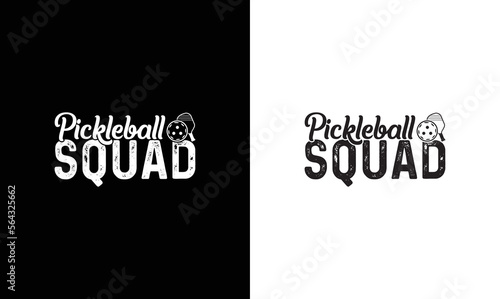 Pickleball Squad T shirt design, typography