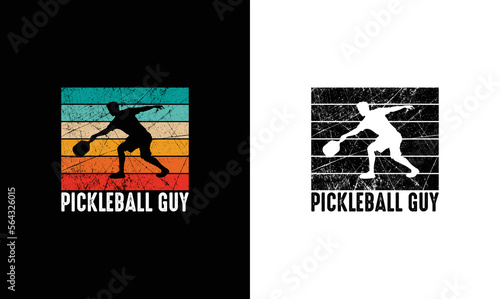 Pickleball Guy T shirt design  typography