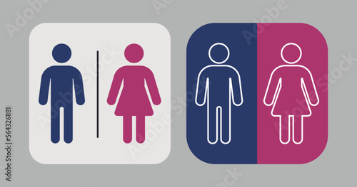 men's and women's sanitary vectors, wc icons