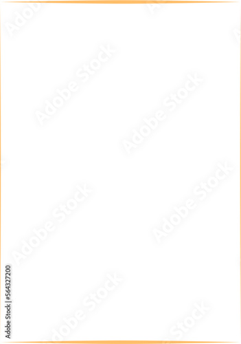 A4 Size Border Rectangle Outline Vector