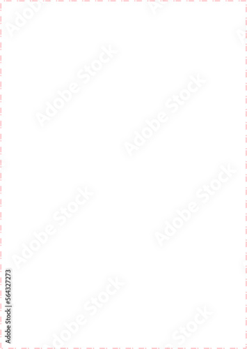 A4 Size Border Rectangle Outline Vector