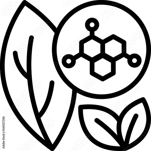 chlorophyll line style icon