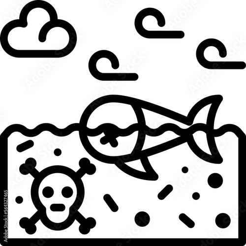 wastewater line style icon