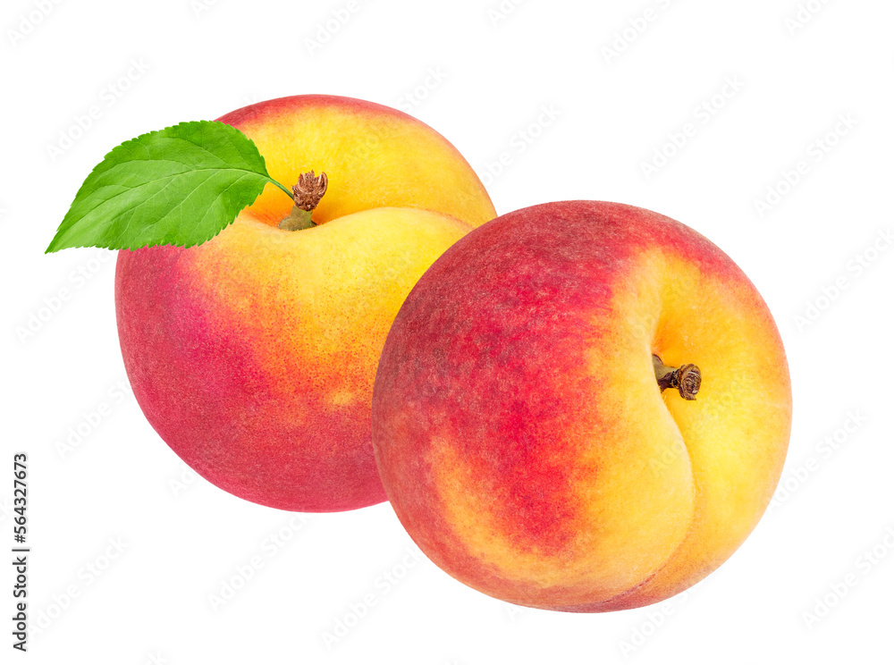 Peach fruit isolated on white or transparent background. Peach fruit isolated on white or transparent background.