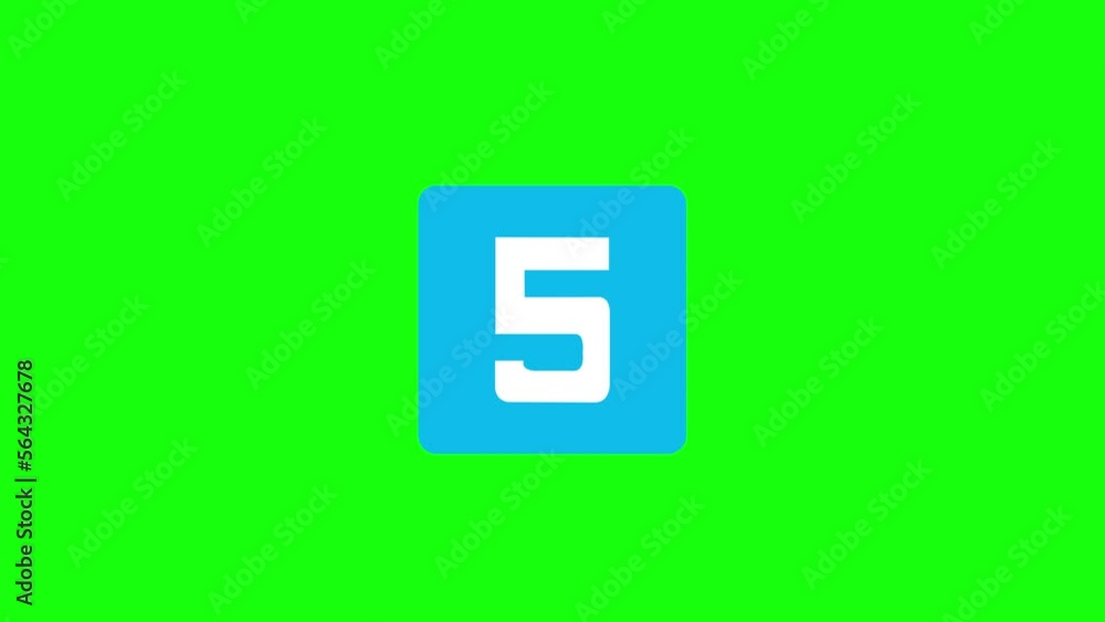 Animation motion of counting numbers Blue with green background. Suitable for children counting animation, counting an opening of a movie or show. Animation motion of counting numbers Blue with green background. Suitable for children counting animation, counting an opening of a movie or show.
