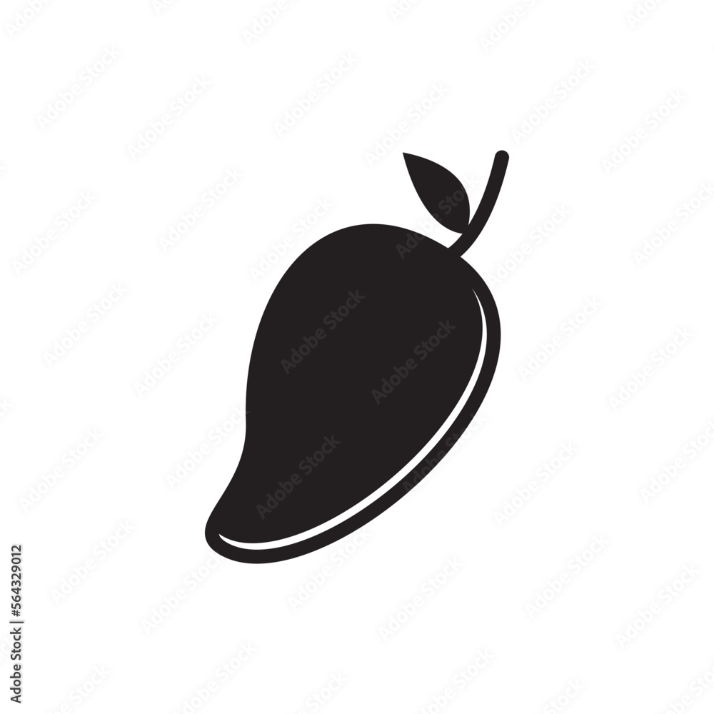 Fruit mango icon vector logo design template Fruit mango icon vector logo design template