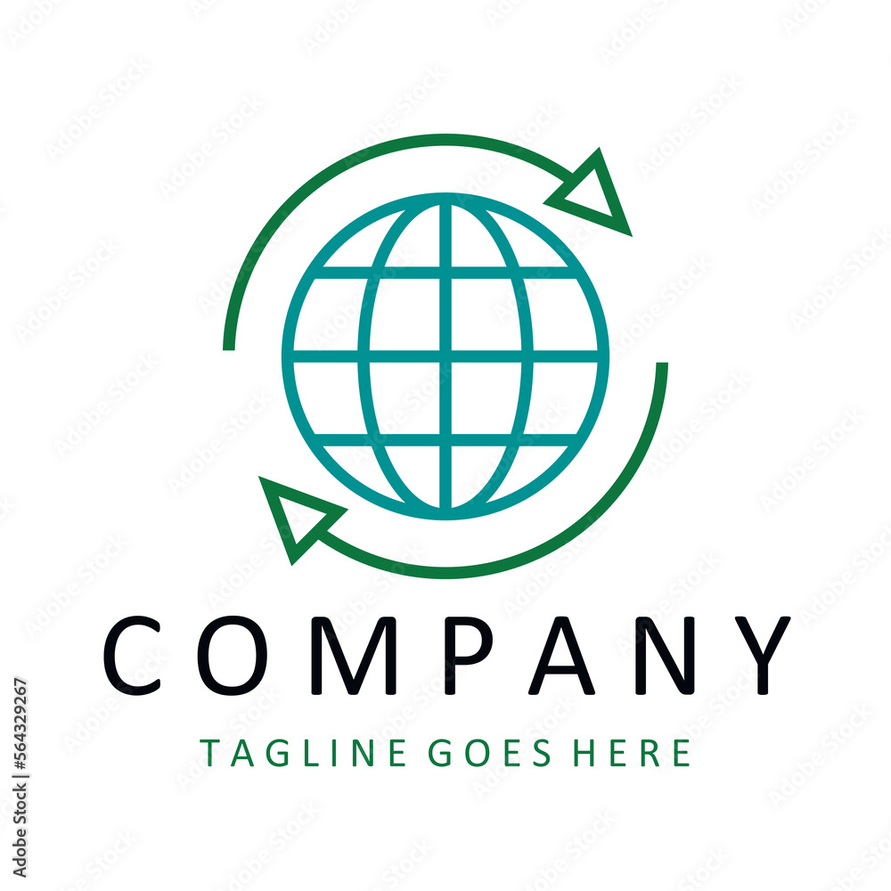 globe vector logo design template globe vector logo design template