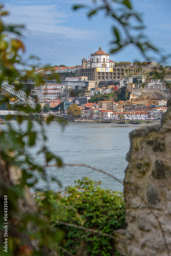 View and architecture of the beautiful town of Porto in Portugal