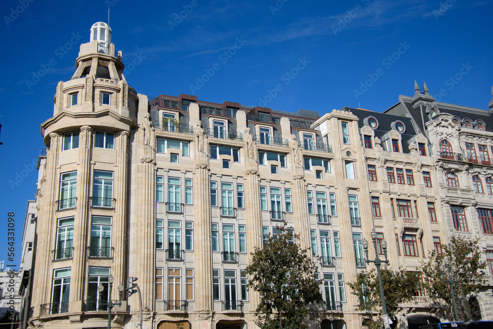 Fototapeta premium View and architecture of the beautiful town of Porto in Portugal