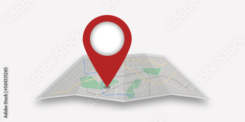 City map of the city with location.
