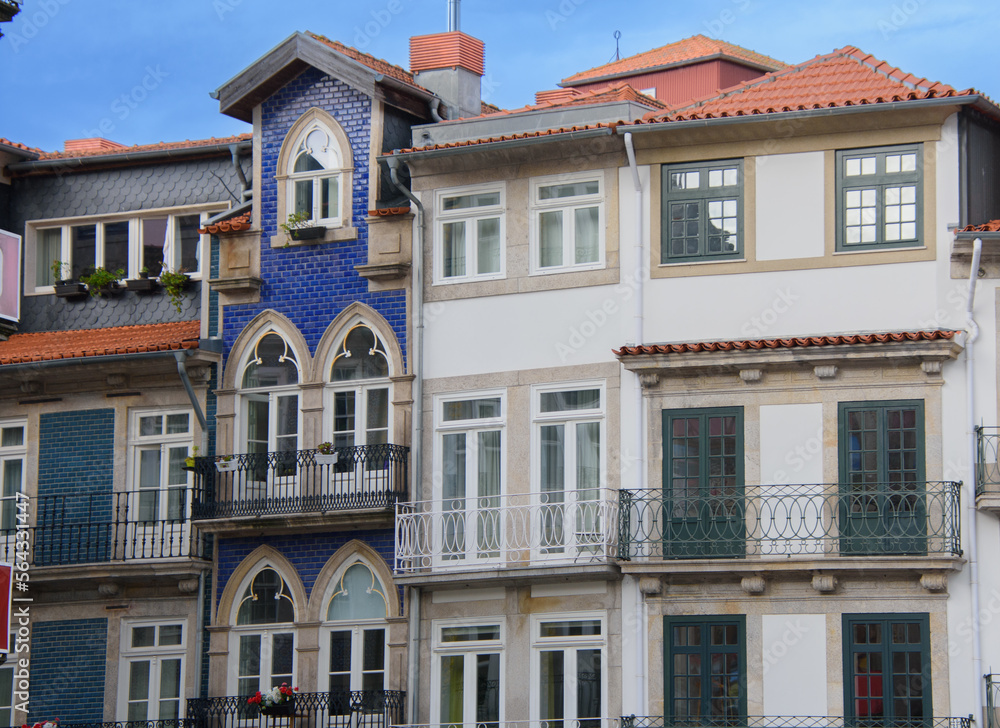 View and architecture of the beautiful town of Porto in Portugal View and architecture of the beautiful town of Porto in Portugal
